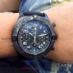 Perfect Replica Breitling Avenger Hurricane Chronograph 45MM Watch - Black Case Yellow Hands